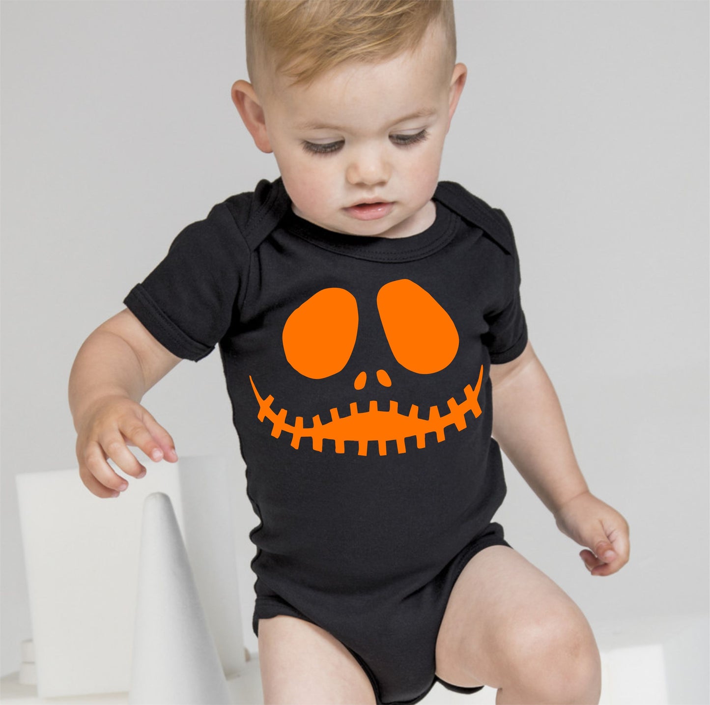 Baby Halloween Onesies - Monster Skeleton Face
