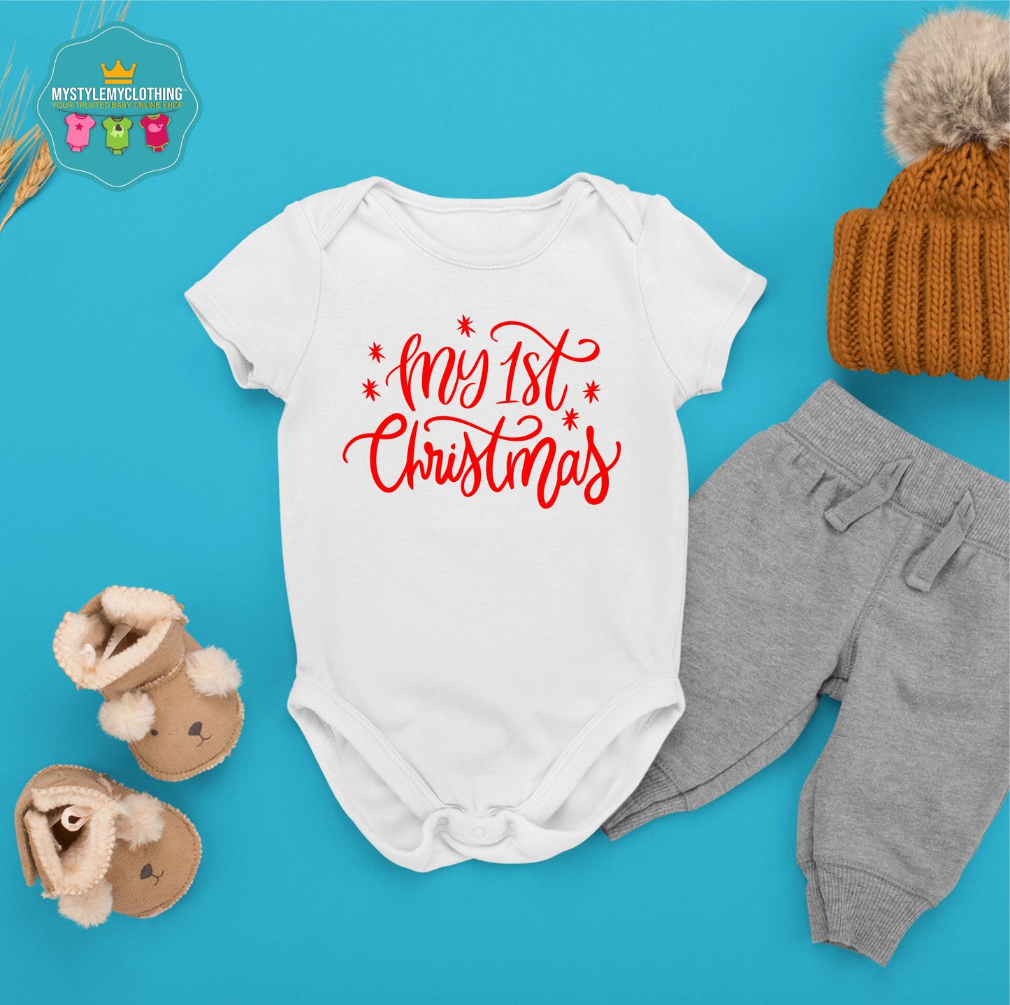 Baby Christmas Holiday Onesies - My First Christmas