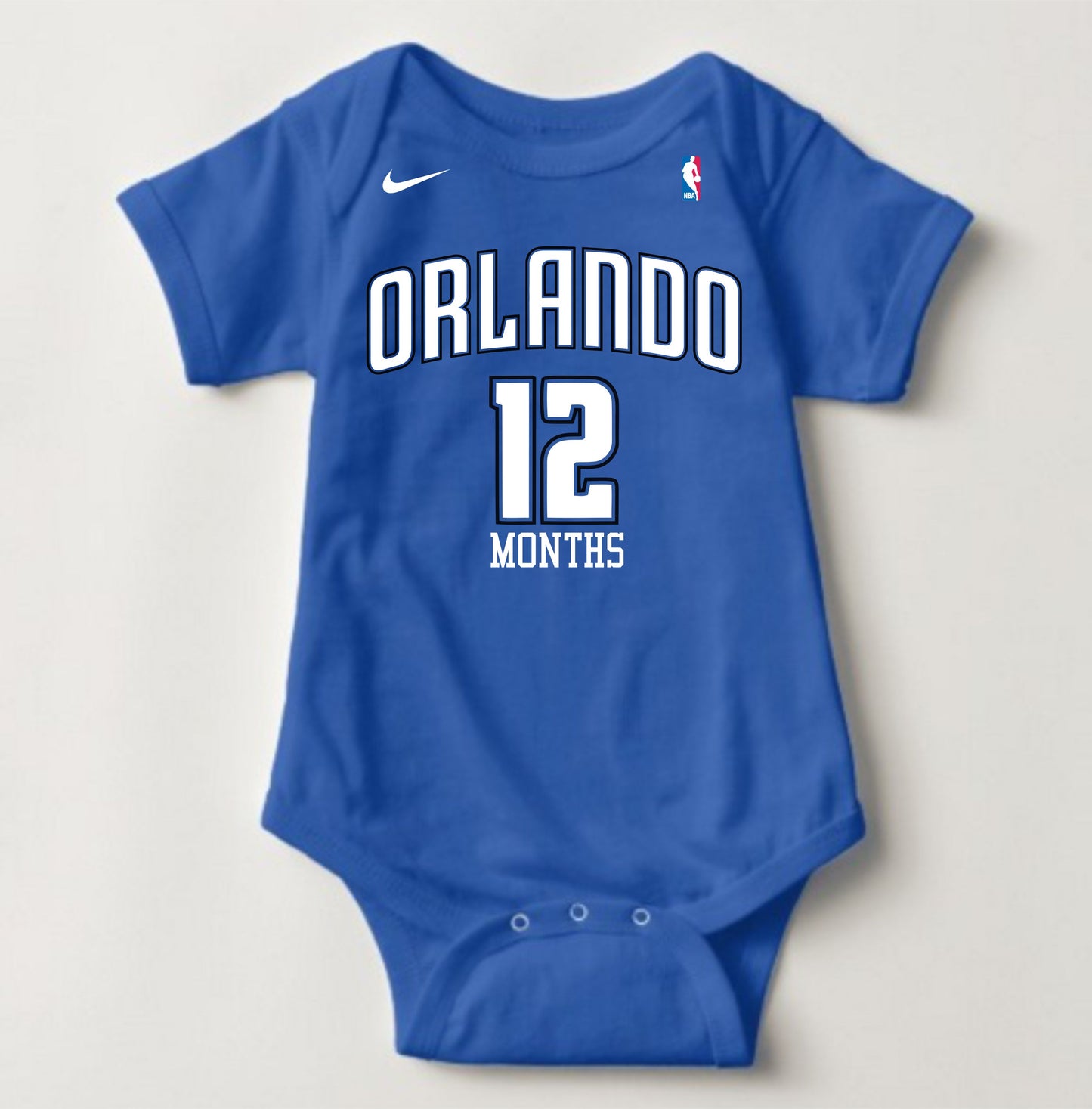 Baby Monthly Onesies - Basketball Jersey Orlando Magic - MYSTYLEMYCLOTHING