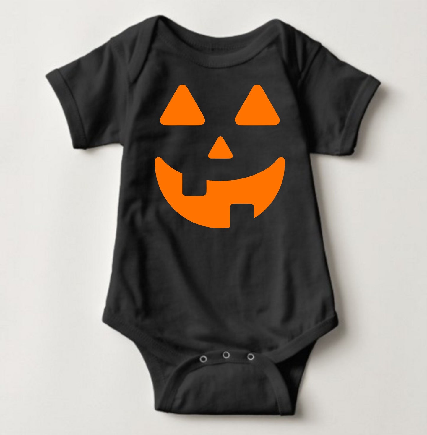 Baby Halloween Onesies - Scary Face Pumpkin