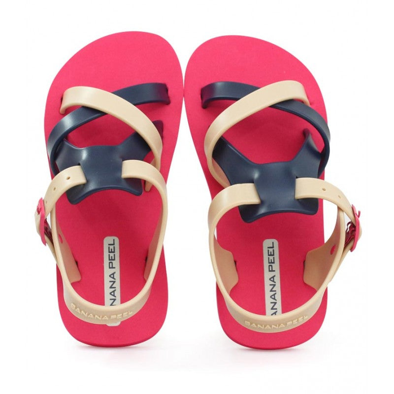 Banana Peel Slippers for Toddlers Peaches and Cream - Huckleberry Wine Red - MYSTYLEMYCLOTHING