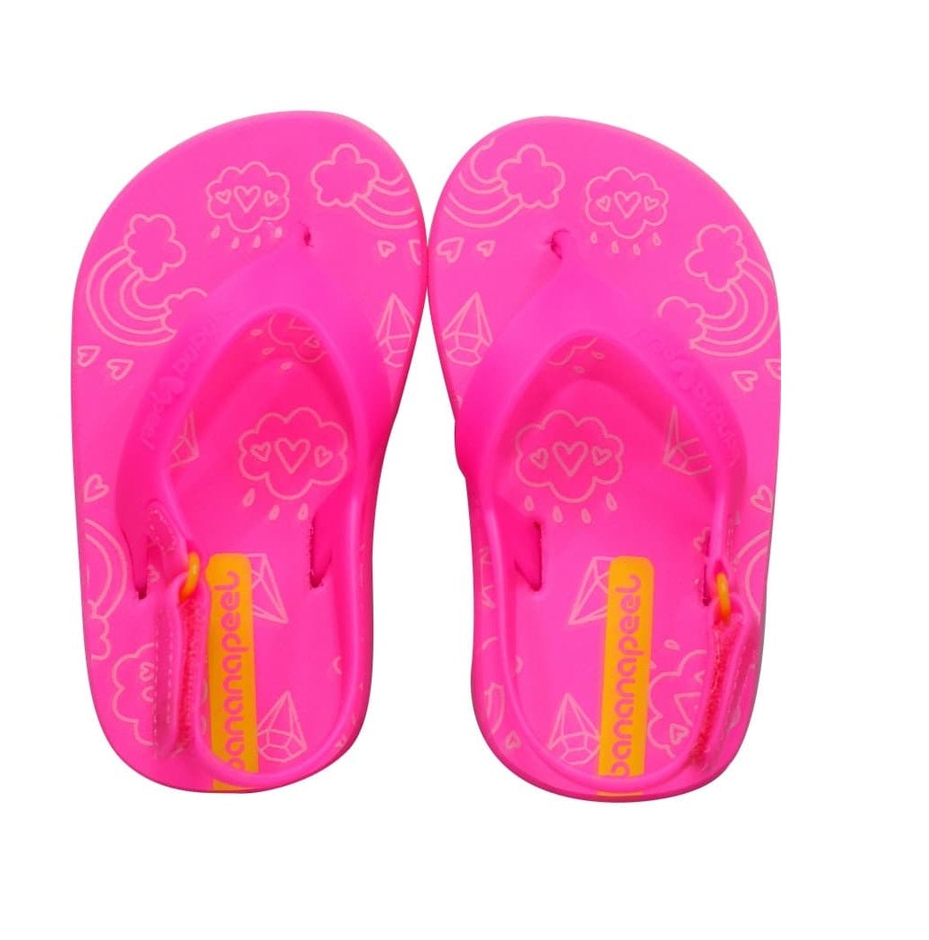 Banana Peel Slippers for Toddlers - Little Princess Set Sugar and Spice Neon Pink - MYSTYLEMYCLOTHING