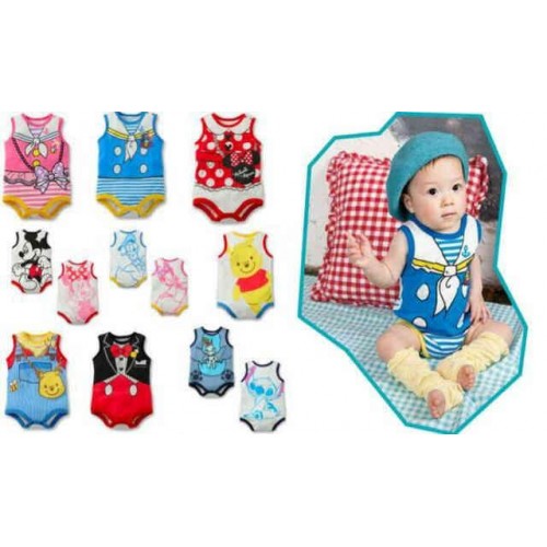 Donald Duck Disney Sleeveless Baby Onesies - MYSTYLEMYCLOTHING