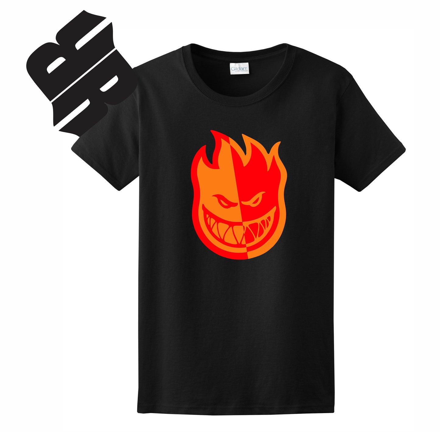 Skate Men's Shirt - Spitfire (Black) - MYSTYLEMYCLOTHING