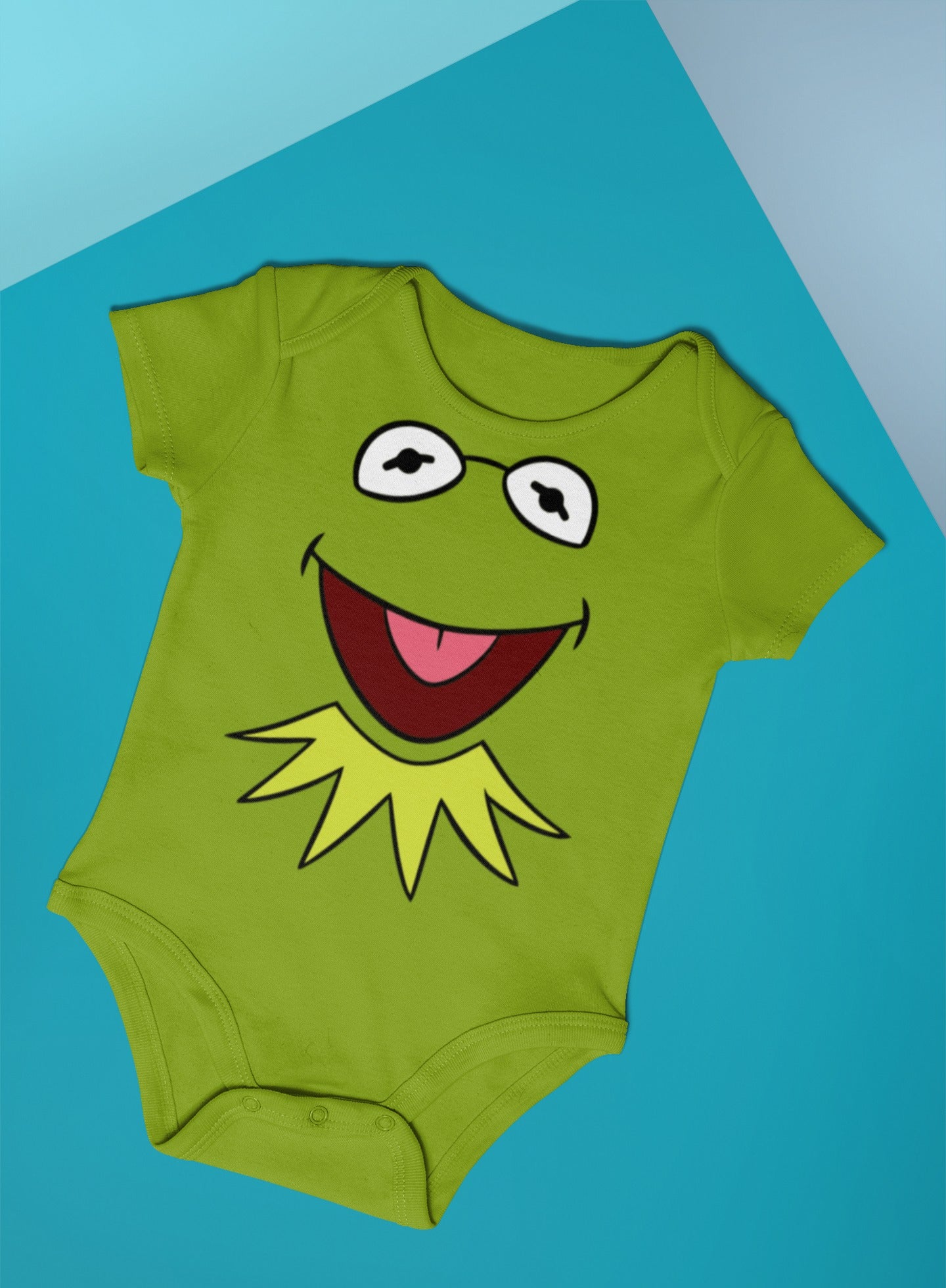 Baby Character Onesies with FREE Name Back Print - Sesame Street Kermit the Frog