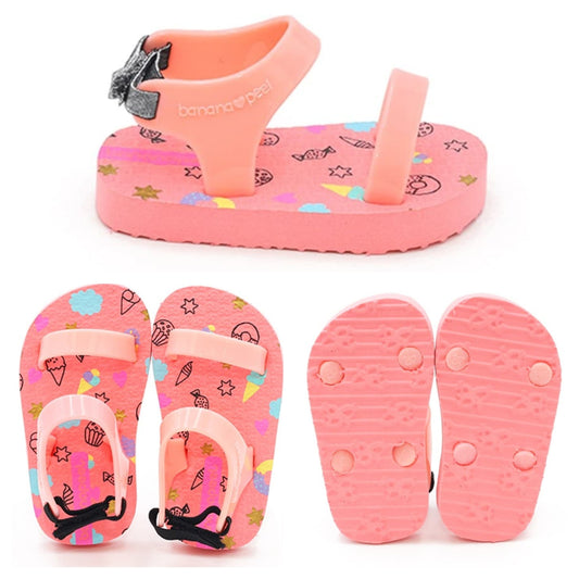 Banana Peel Slippers for Toddlers - Unimermaid Set Cone Troll Salmon Pink - MYSTYLEMYCLOTHING