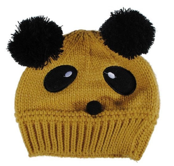 Baby to Toddlers Panda Knitted Bonnets - MYSTYLEMYCLOTHING