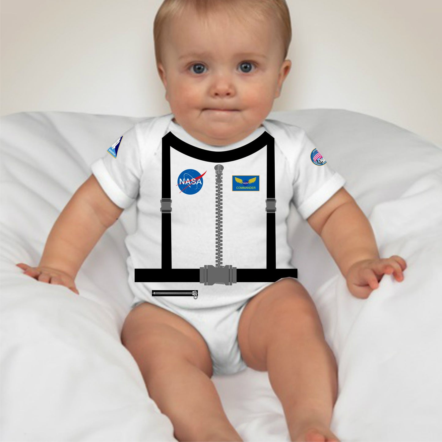 Baby Career Onesies - Astronaut Suit NASA with FREE Name Print - MYSTYLEMYCLOTHING