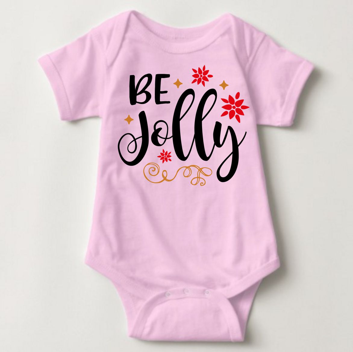 Baby Christmas Holiday Onesies - Be Jolly - MYSTYLEMYCLOTHING