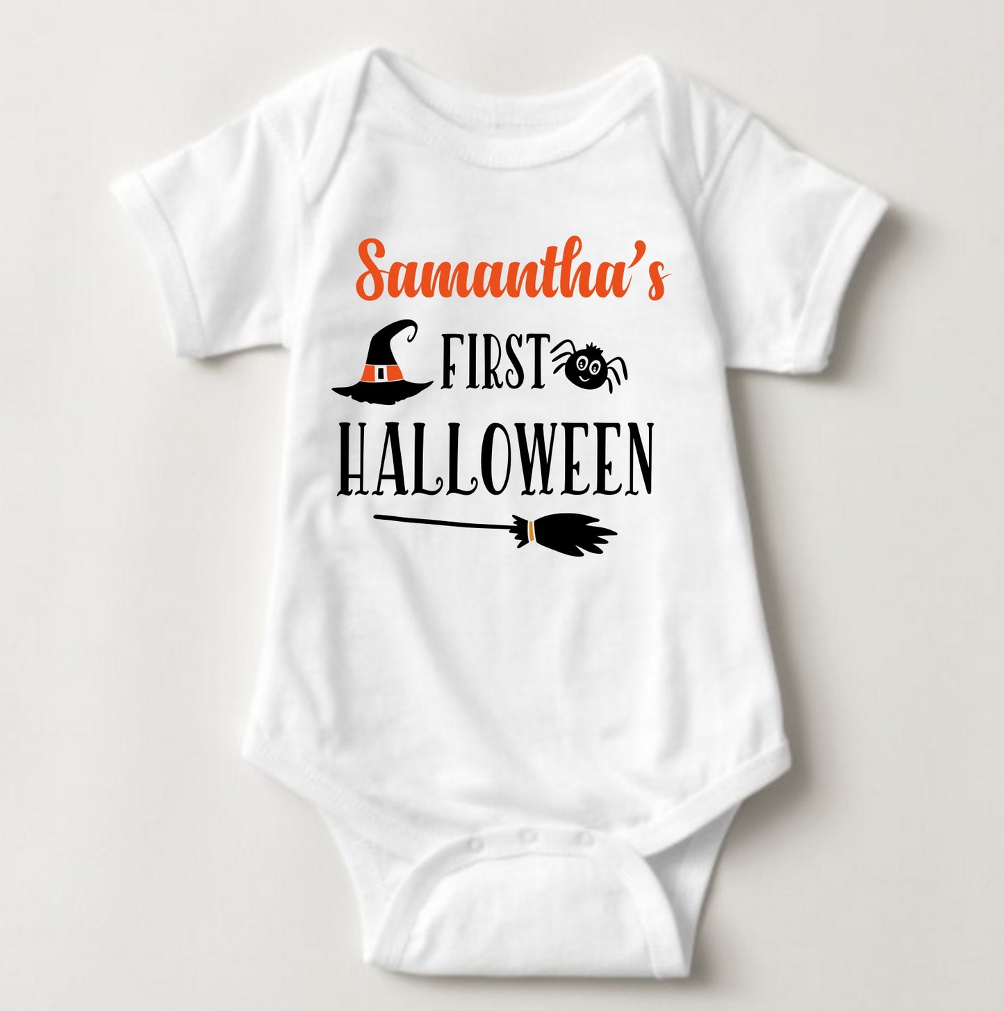Baby Halloween Onesies w/ Name Print - MYSTYLEMYCLOTHING