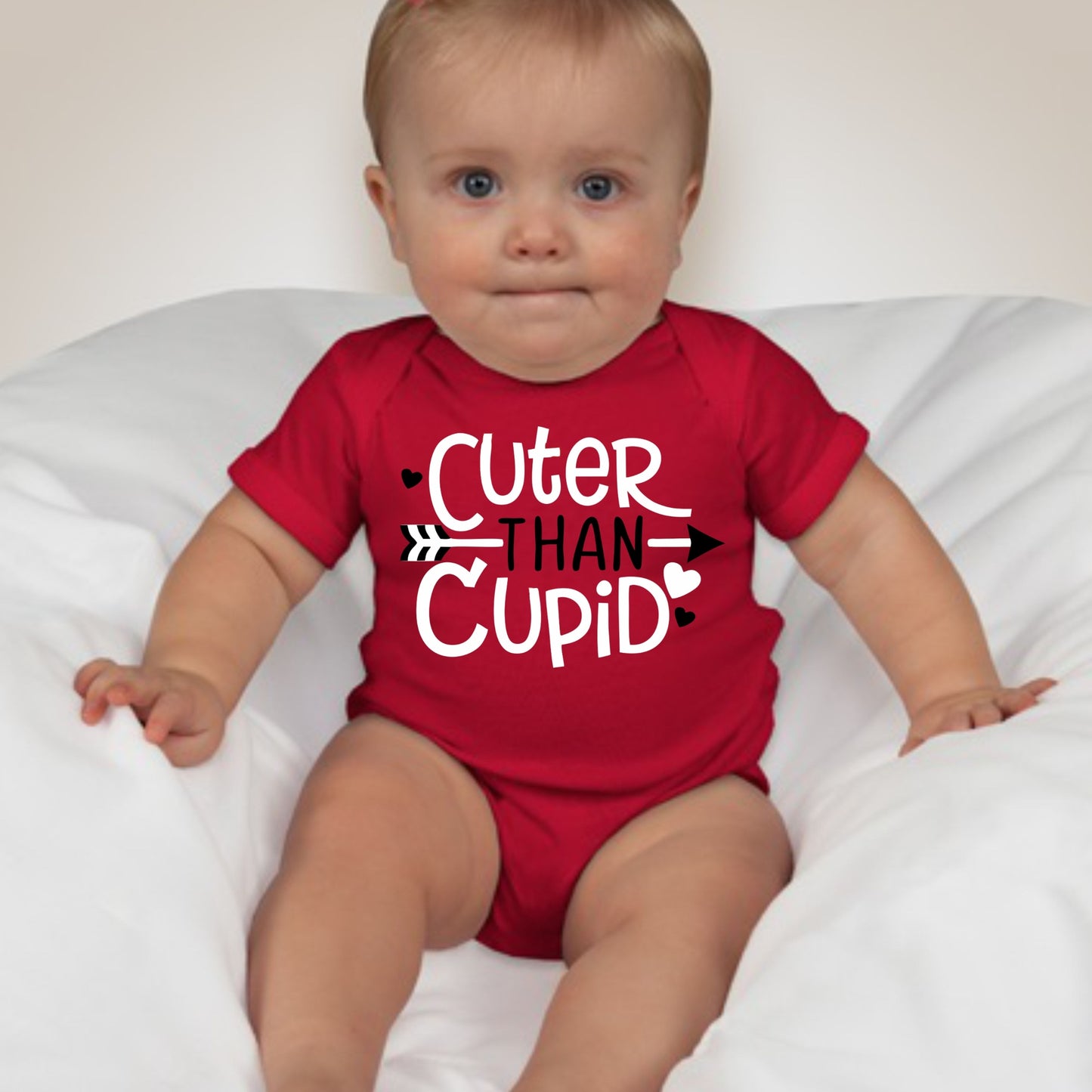 Valentines Onesies - Cuter than Cupid - MYSTYLEMYCLOTHING