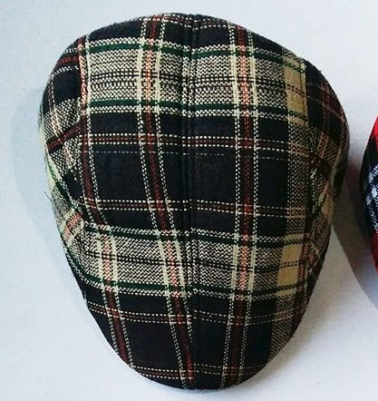 Kids Checkered Retro Boy Golf  Beret, Flat Cap, Palos Hat - MYSTYLEMYCLOTHING