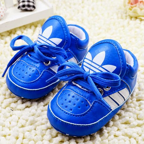 Baby Prewalker Anti-Skid Shoes - Adidas Blue - MYSTYLEMYCLOTHING