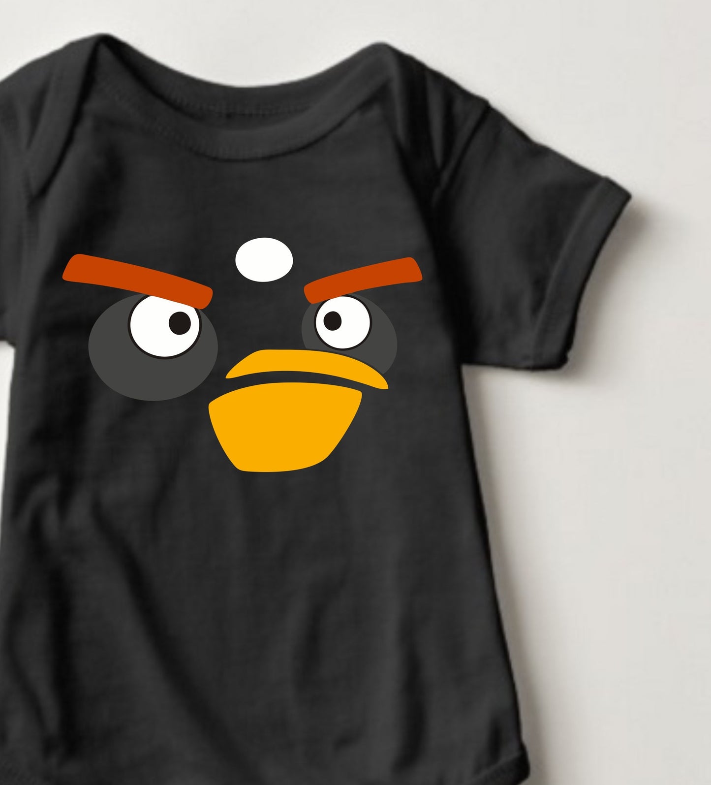 Baby Character Onesies - A-Bird Black - MYSTYLEMYCLOTHING