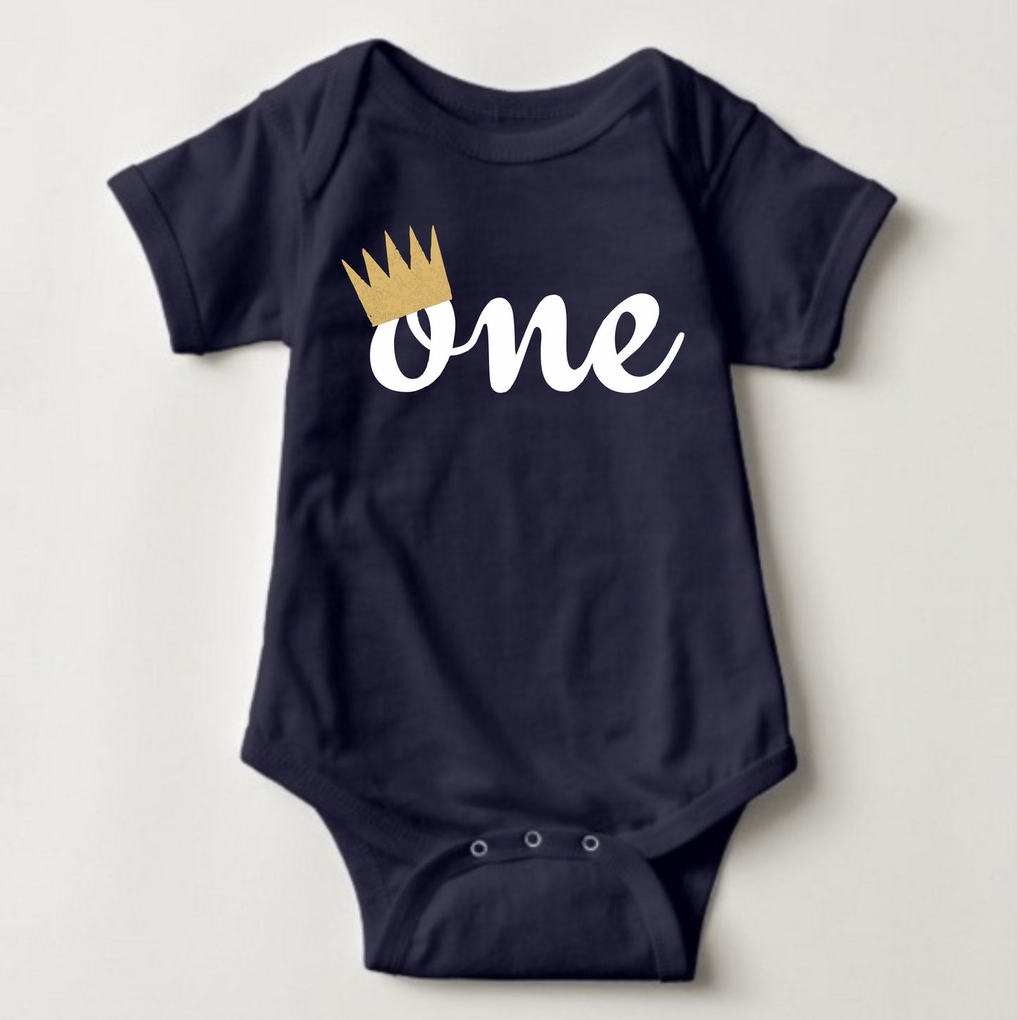 Baby Birthday Onesies - One Crown - MYSTYLEMYCLOTHING