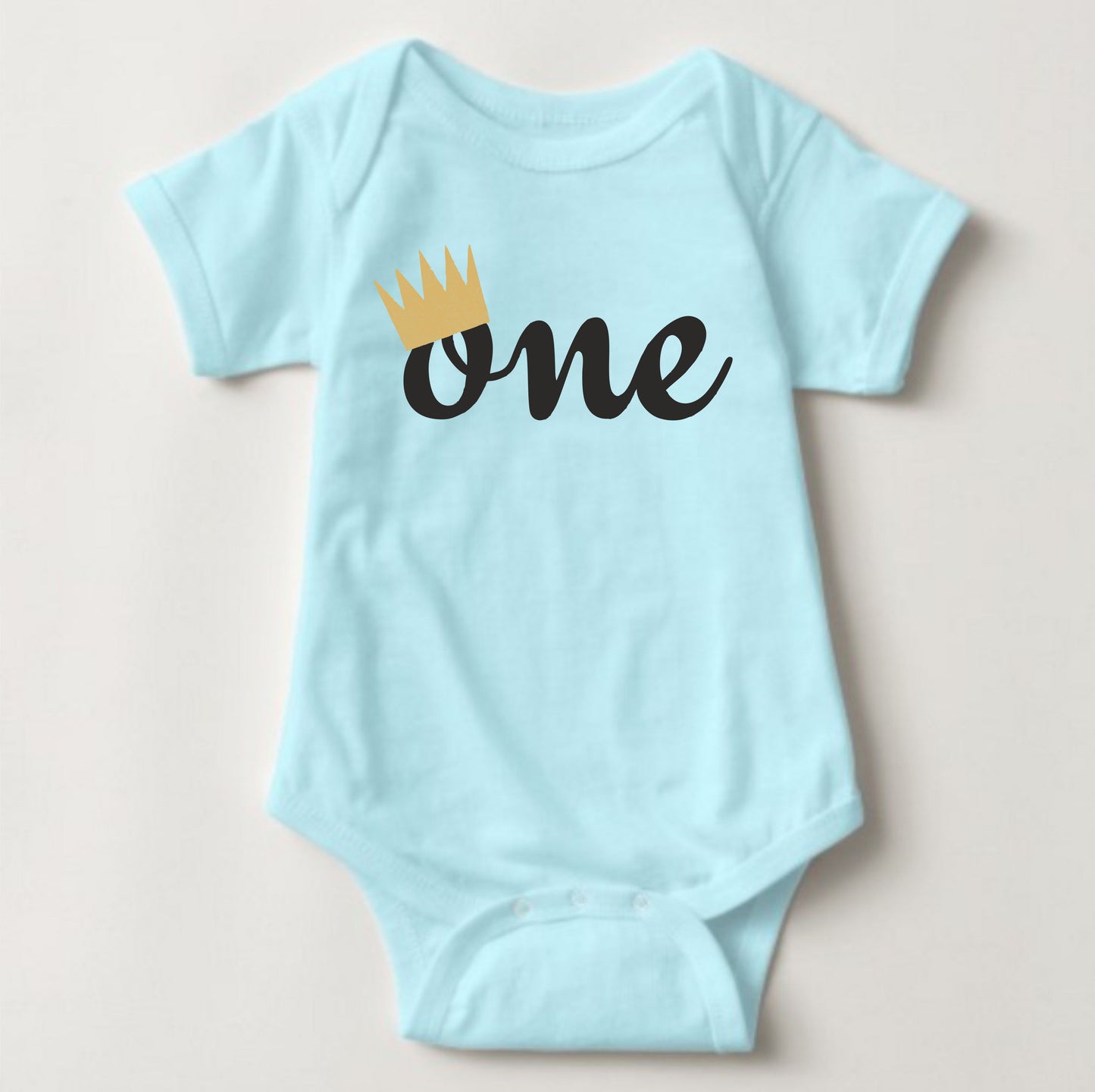 Baby Birthday Onesies - One Crown - MYSTYLEMYCLOTHING