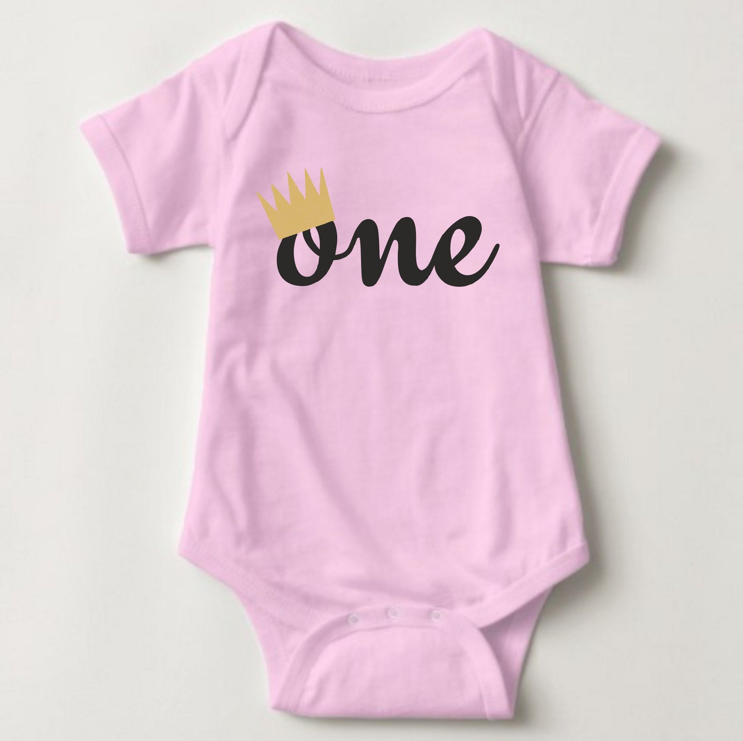 Baby Birthday Onesies - One Crown - MYSTYLEMYCLOTHING