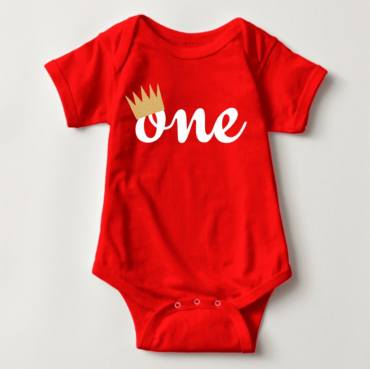 Baby Birthday Onesies - One Crown - MYSTYLEMYCLOTHING