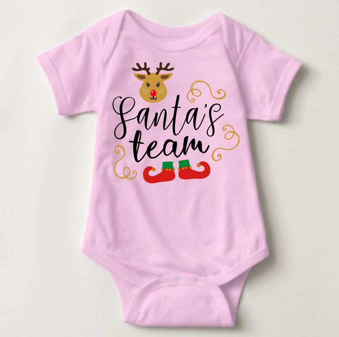Baby Christmas Holiday Onesies - Santa's Team - MYSTYLEMYCLOTHING