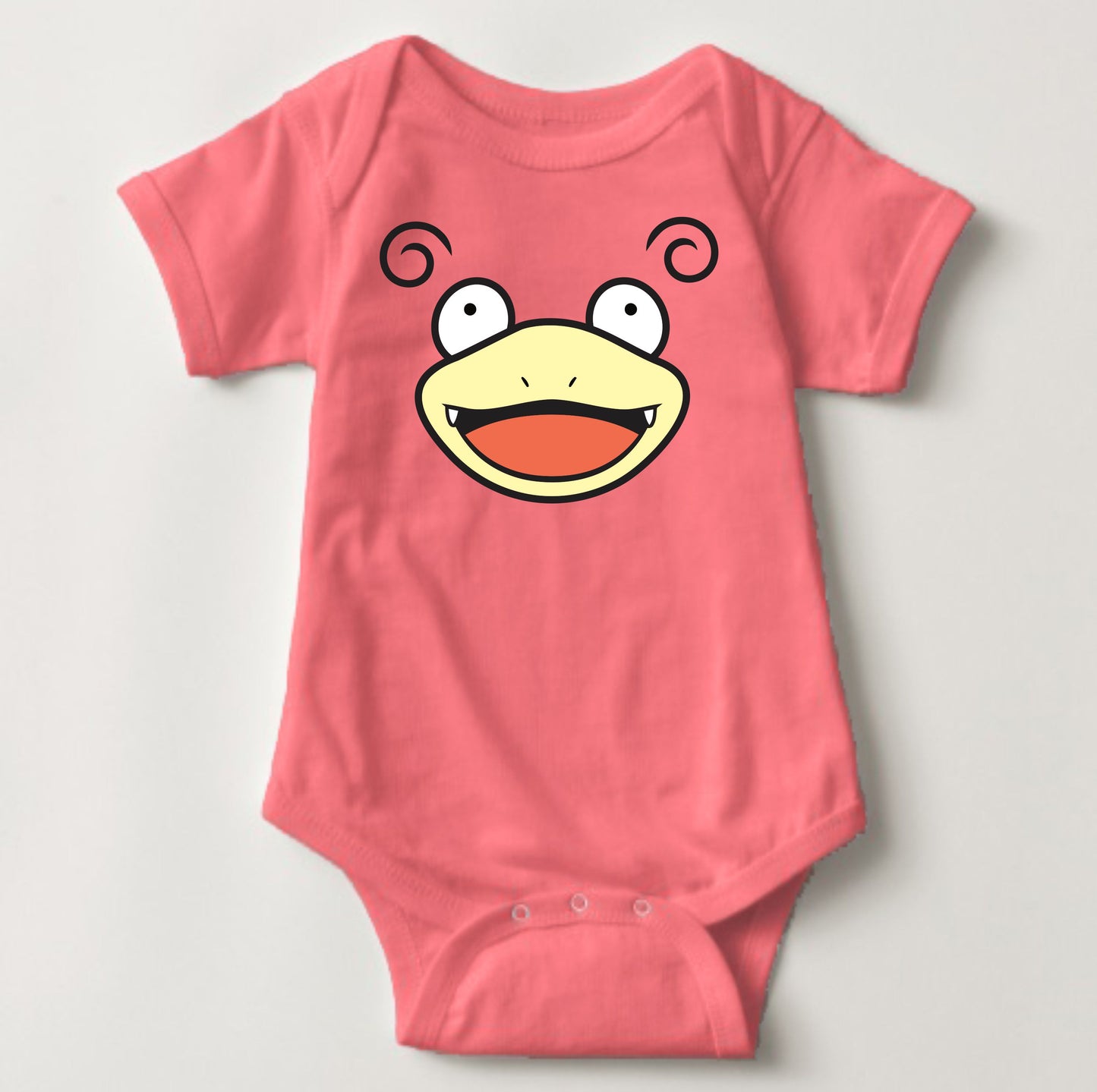 Baby Character Onesies with FREE Name Back Print - Pokemon-Slowpoke - MYSTYLEMYCLOTHING