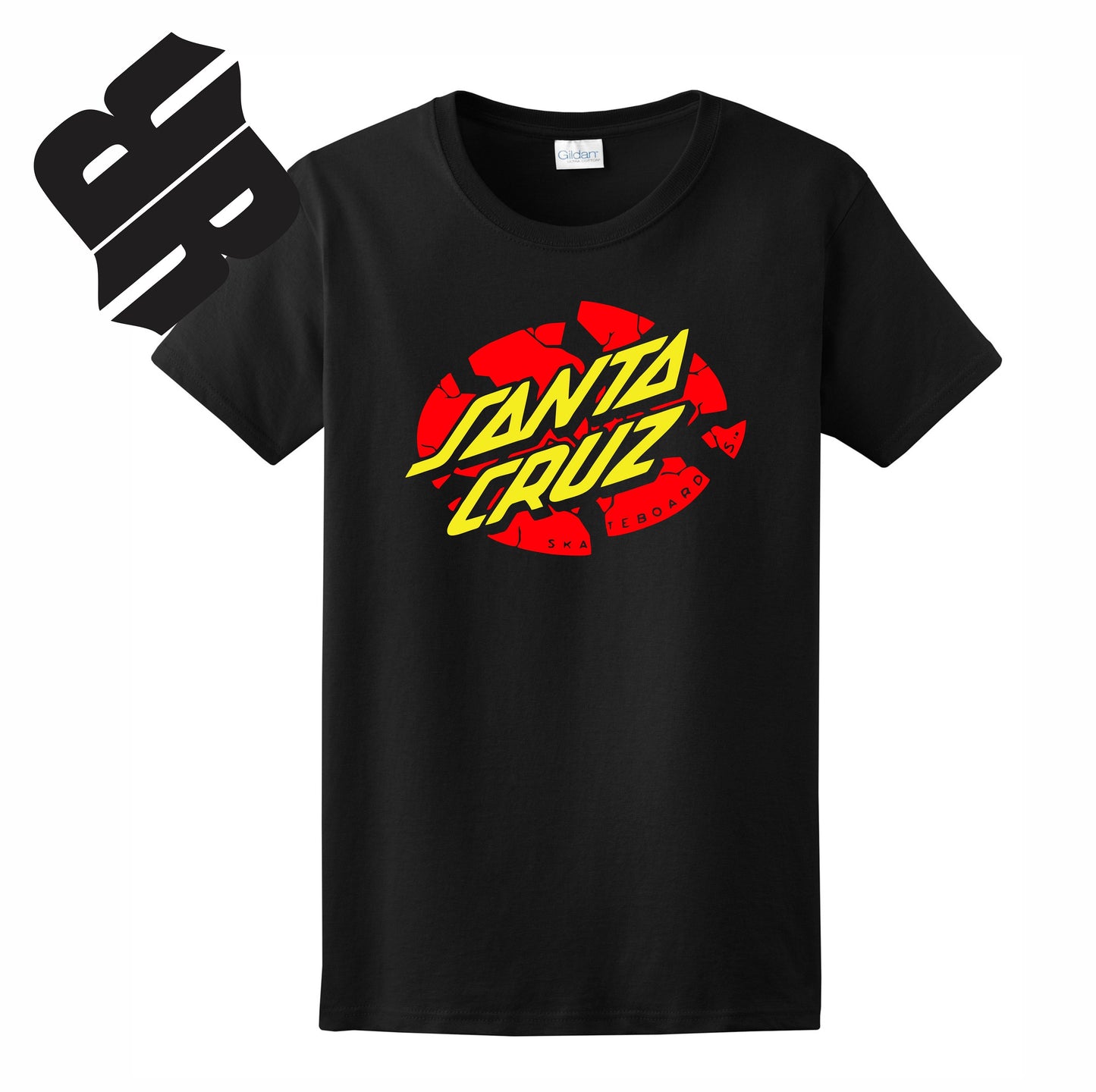 Skate Men's Shirt - Santa Cruz (Black) - MYSTYLEMYCLOTHING