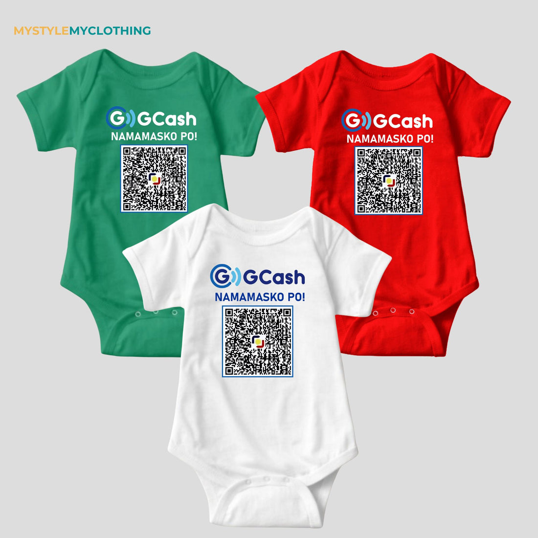 Baby Insta Gift QR Code Christmas Holiday Onesies