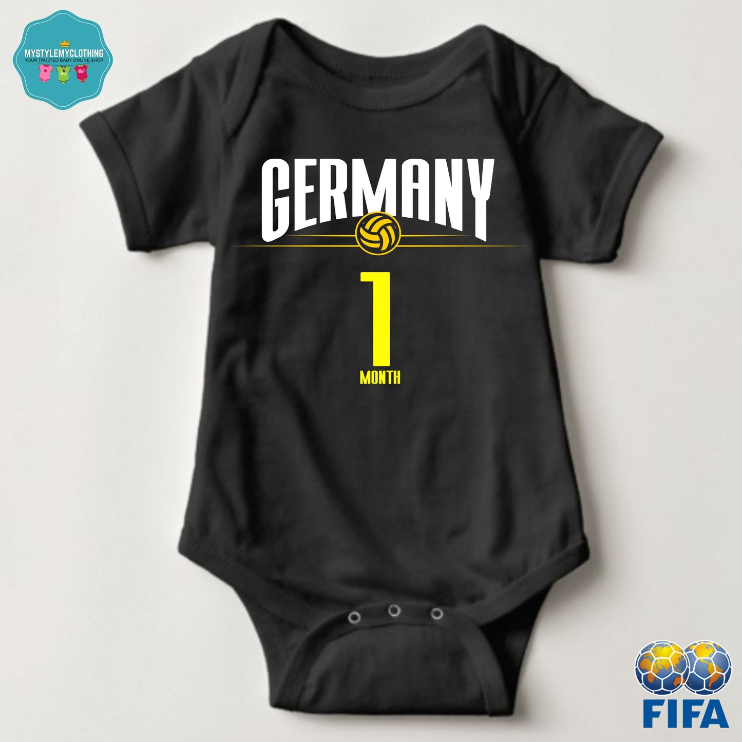 Baby FIFA Soccer Football Jersey Onesies - Germany