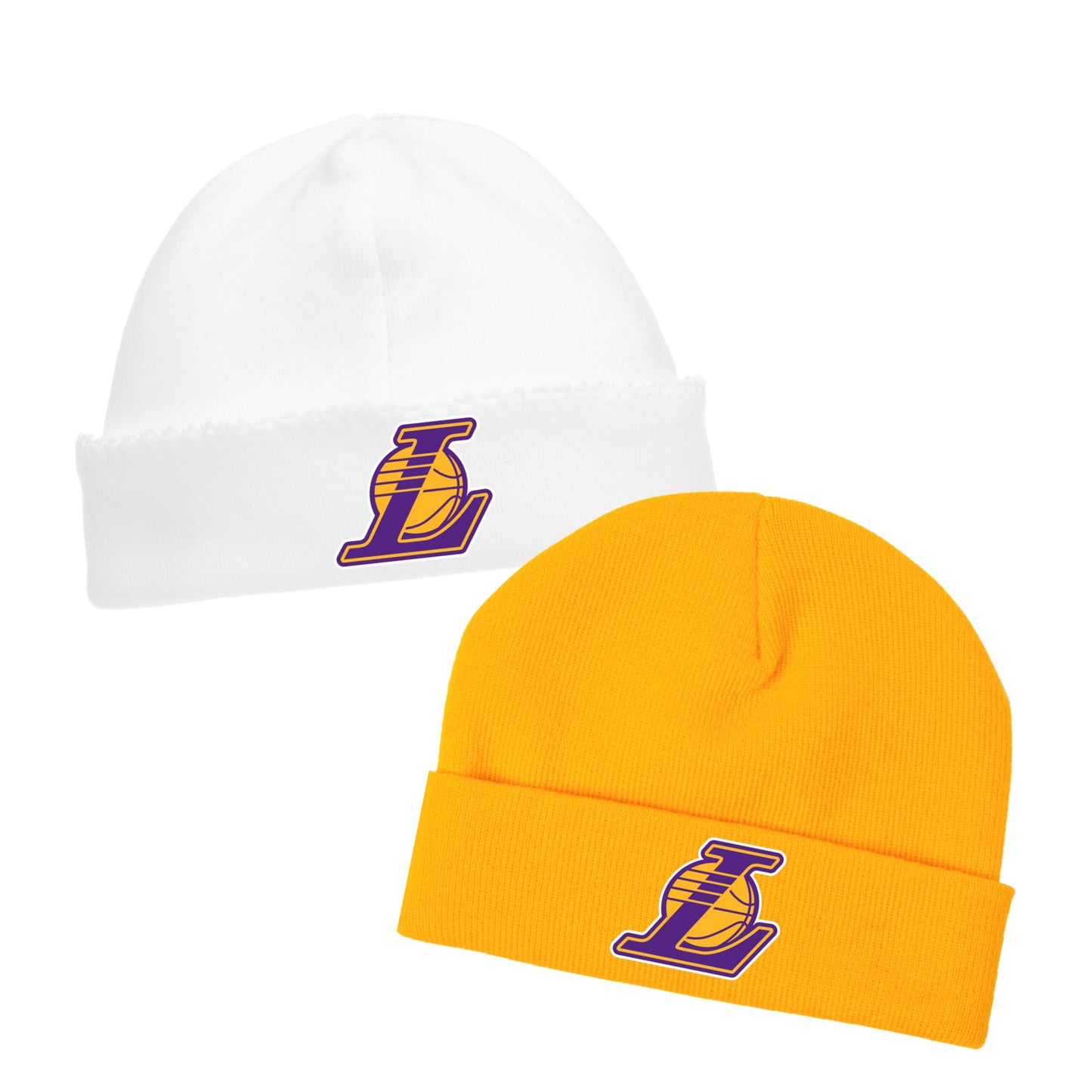 Baby Basketball Bonnets - Lakers