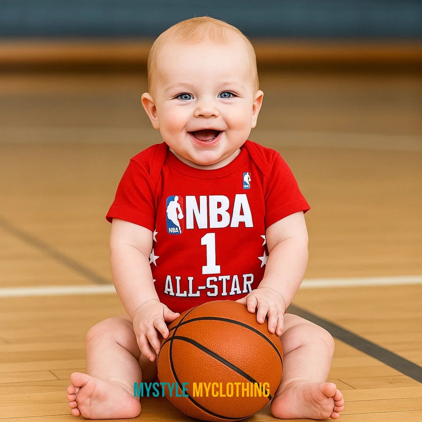 Baby Basketball Jersey Onesies- NBA ALL Star