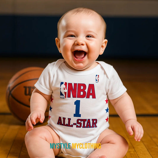 Baby Basketball Jersey Onesies- NBA ALL Star