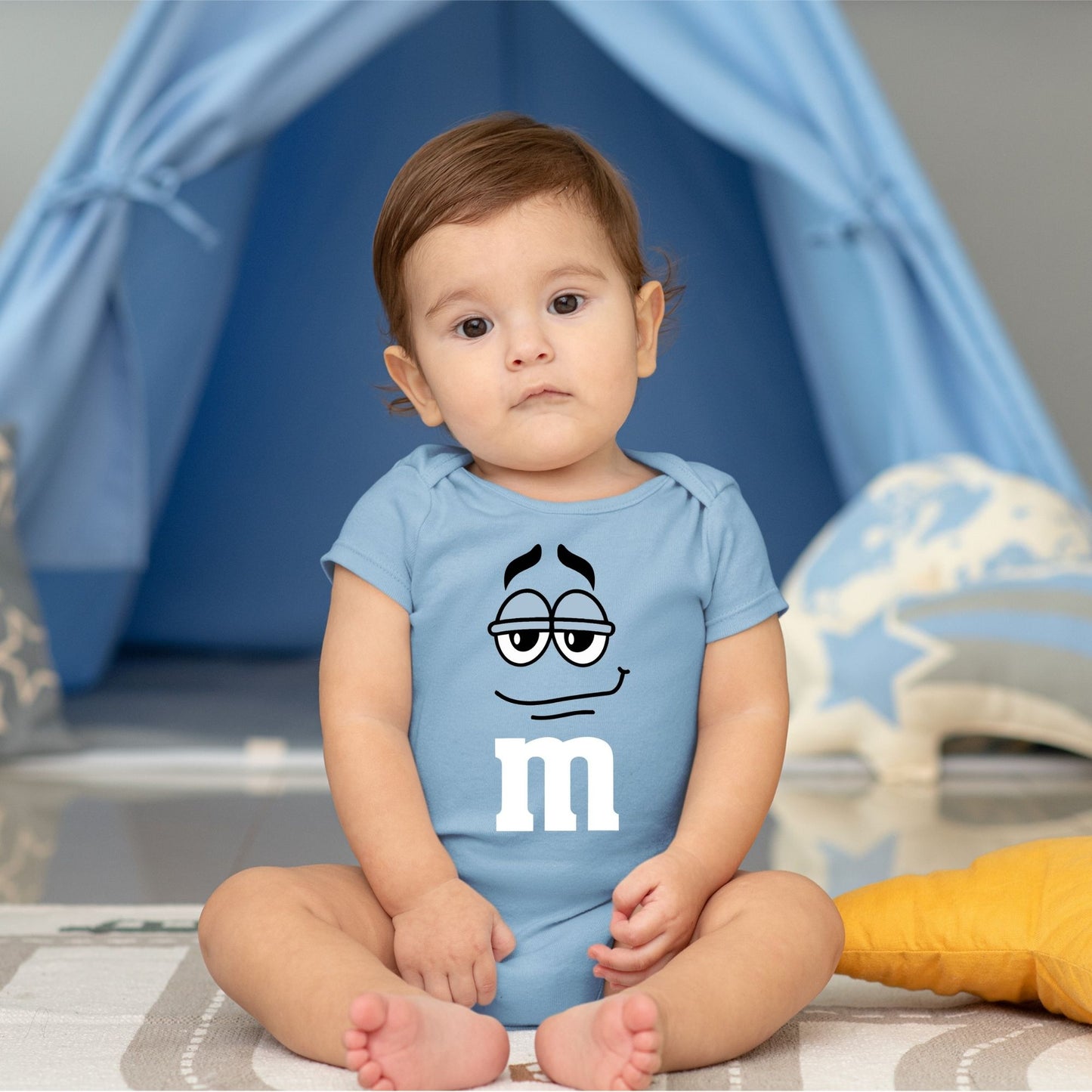 Baby Character Onesies - M&M's Powder Blue