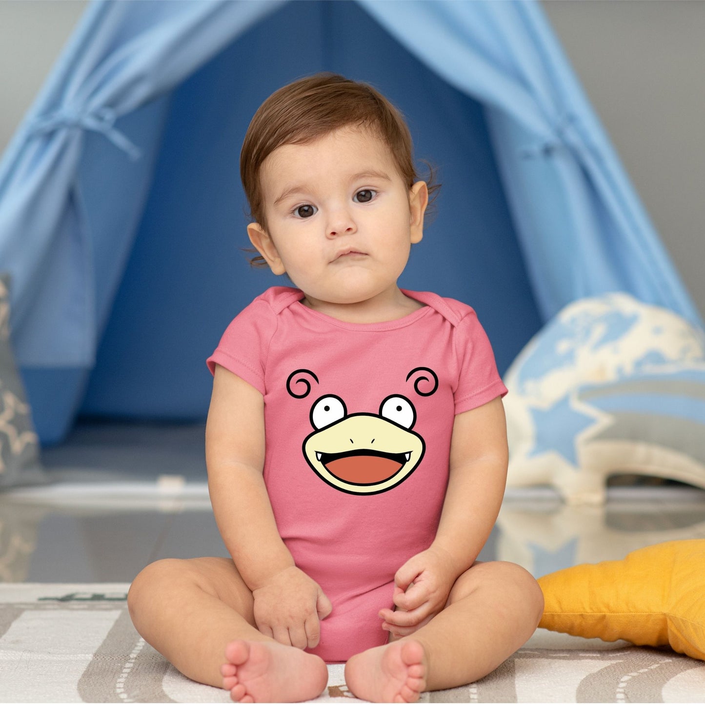 Baby Character Onesies with FREE Name Back Print - Pokemon-Slowpoke