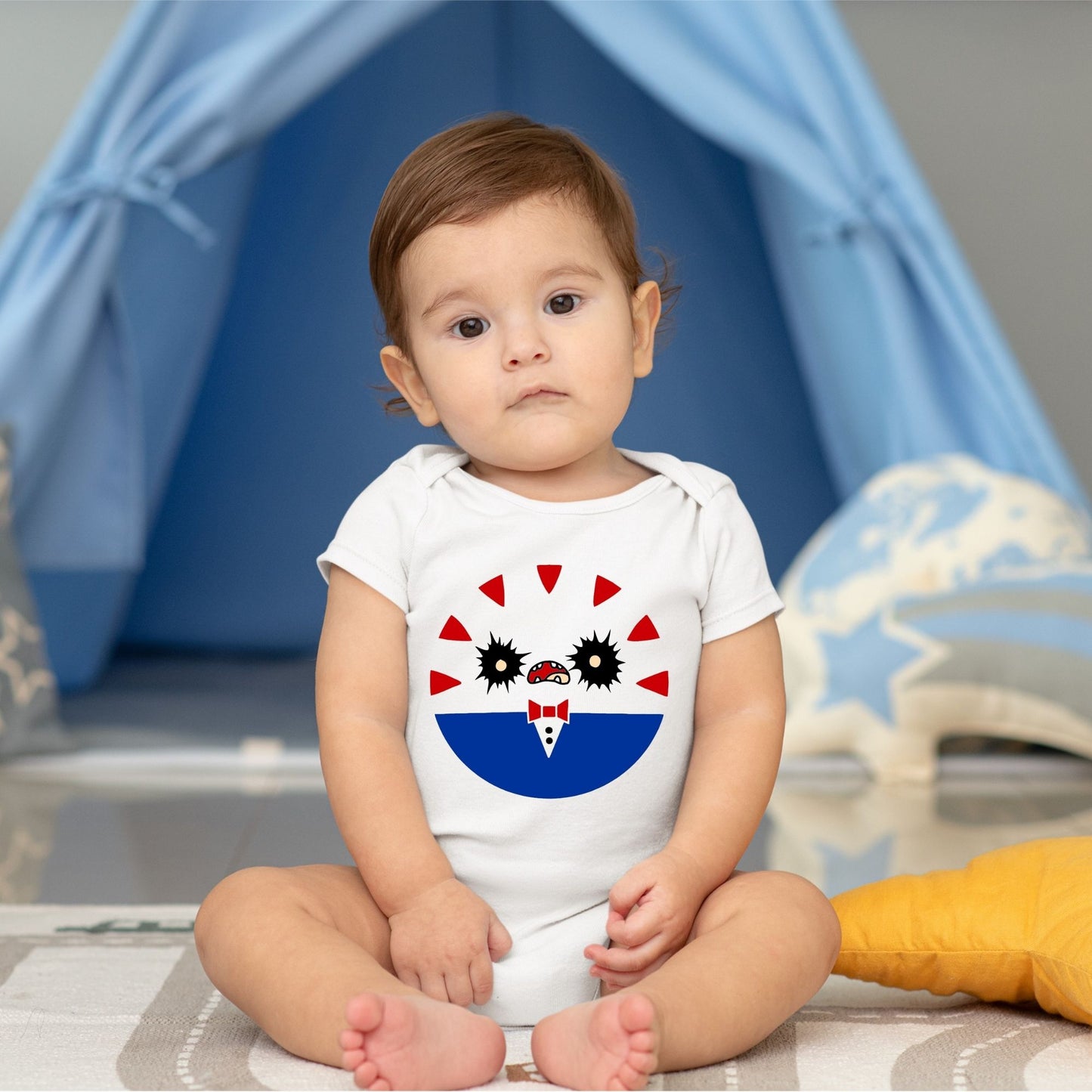 Baby Character Onesies with FREE Name Back Print  - Adventure Time Peppermint Butler Eyes