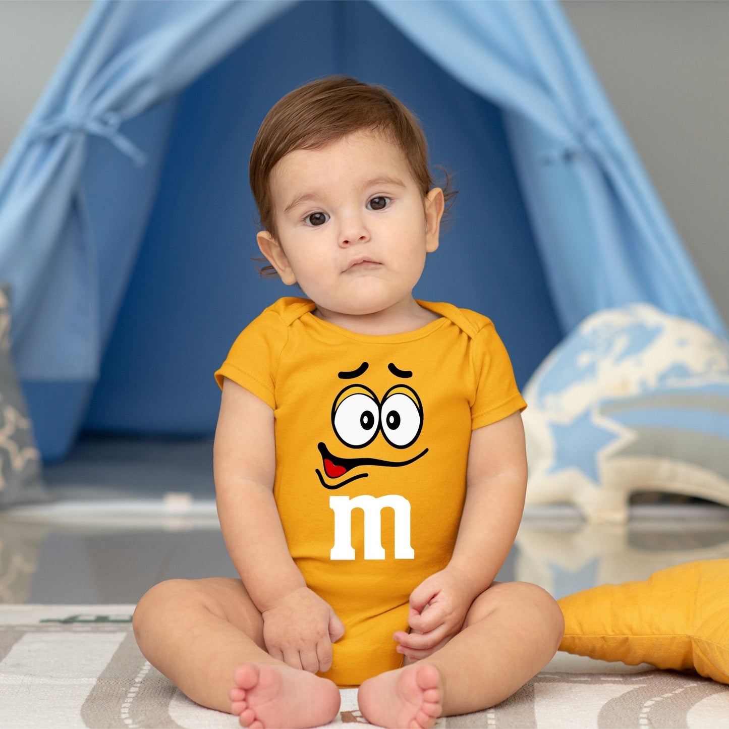 Baby Character Onesies - M&M's Yellow