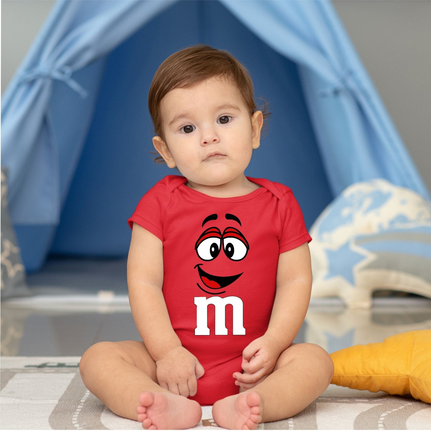 Baby Character Onesies - M&M's Red