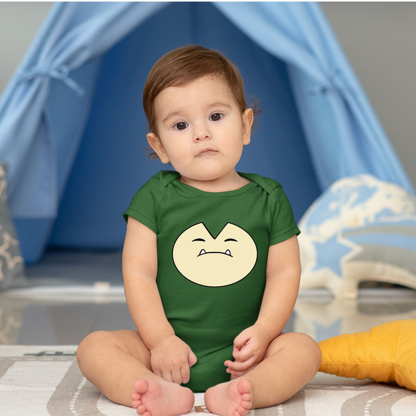 Baby Character Onesies with FREE Name Back Print - Pokemon-Snorlax