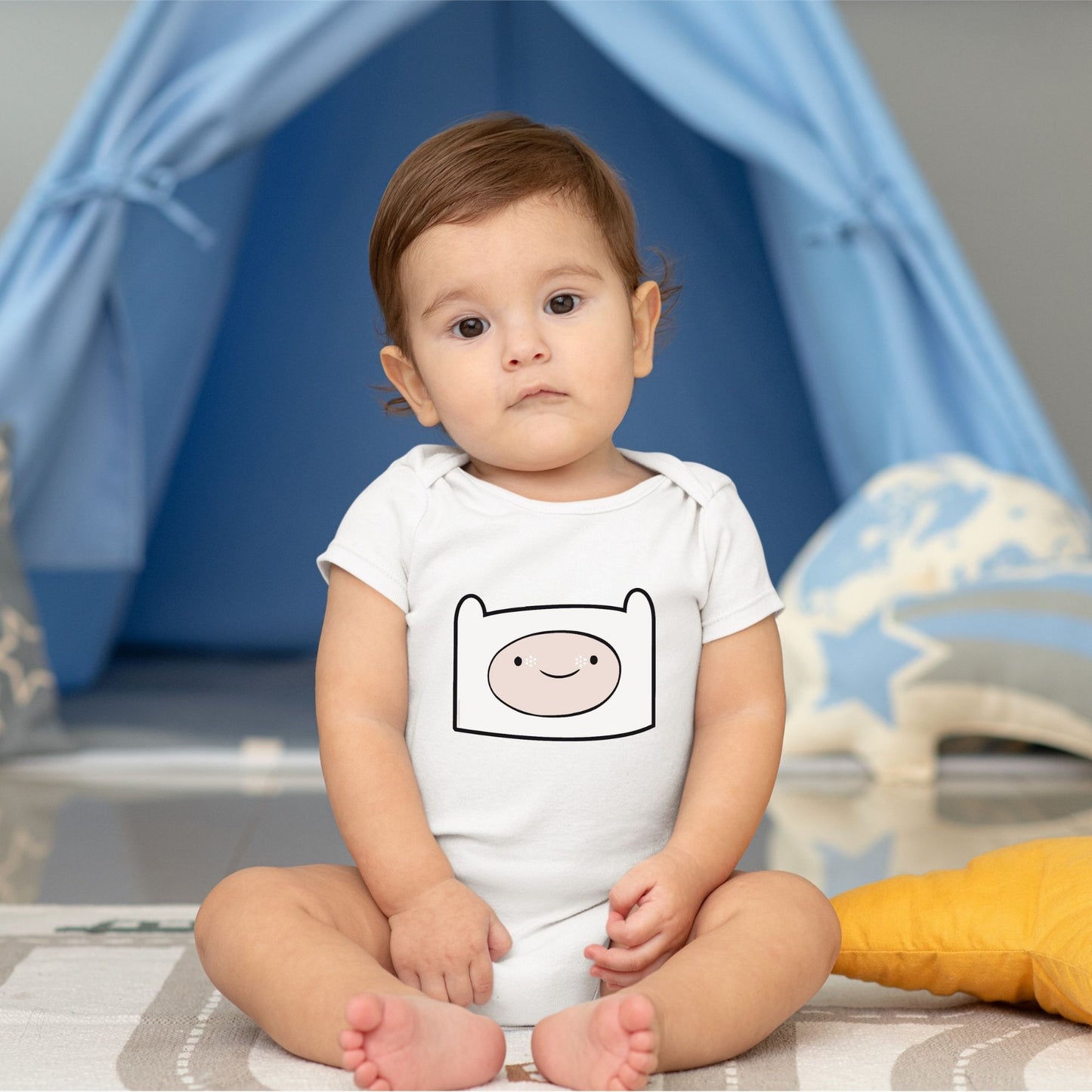 Baby Character Onesies with FREE Name Back Print - Adventure Time Finn II
