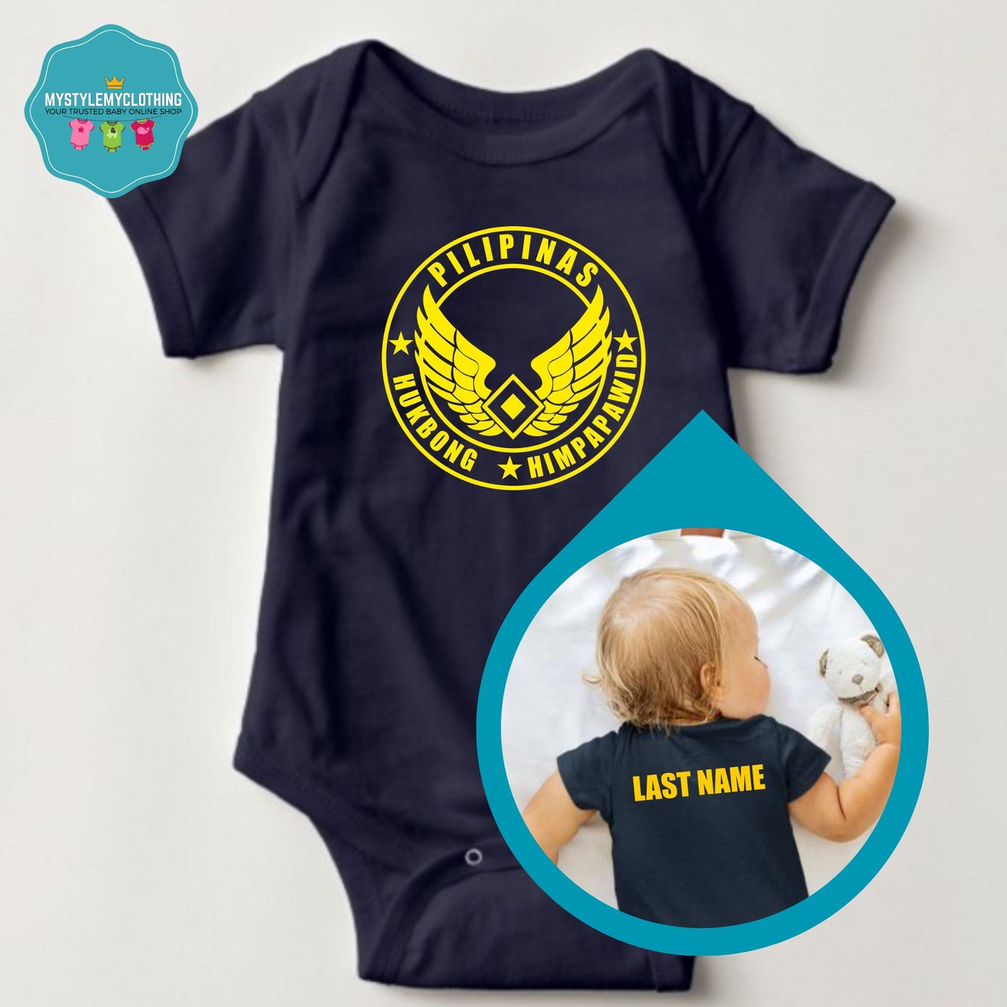 Baby Career Onesies with FREE Name Back Print -PAirFORCE