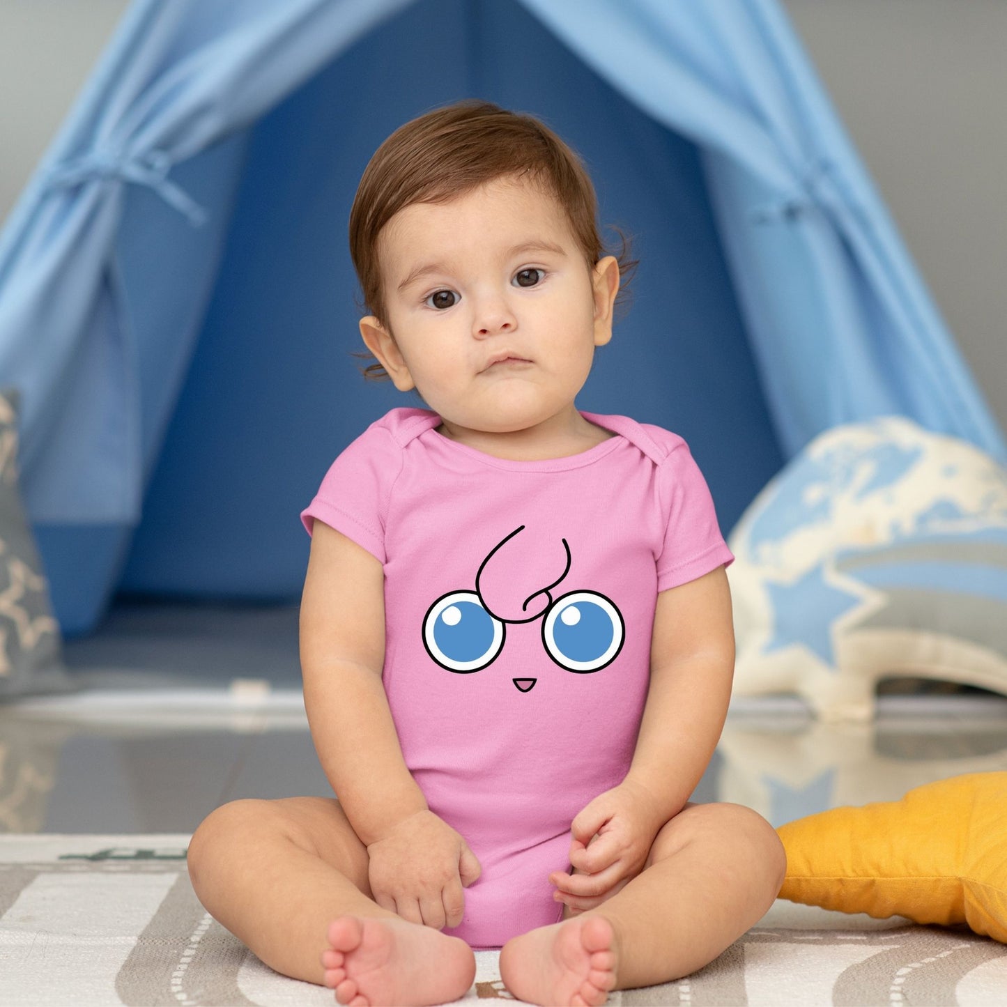 Baby Character Onesies with Name Back Print - Pokemon-Jigglypuff