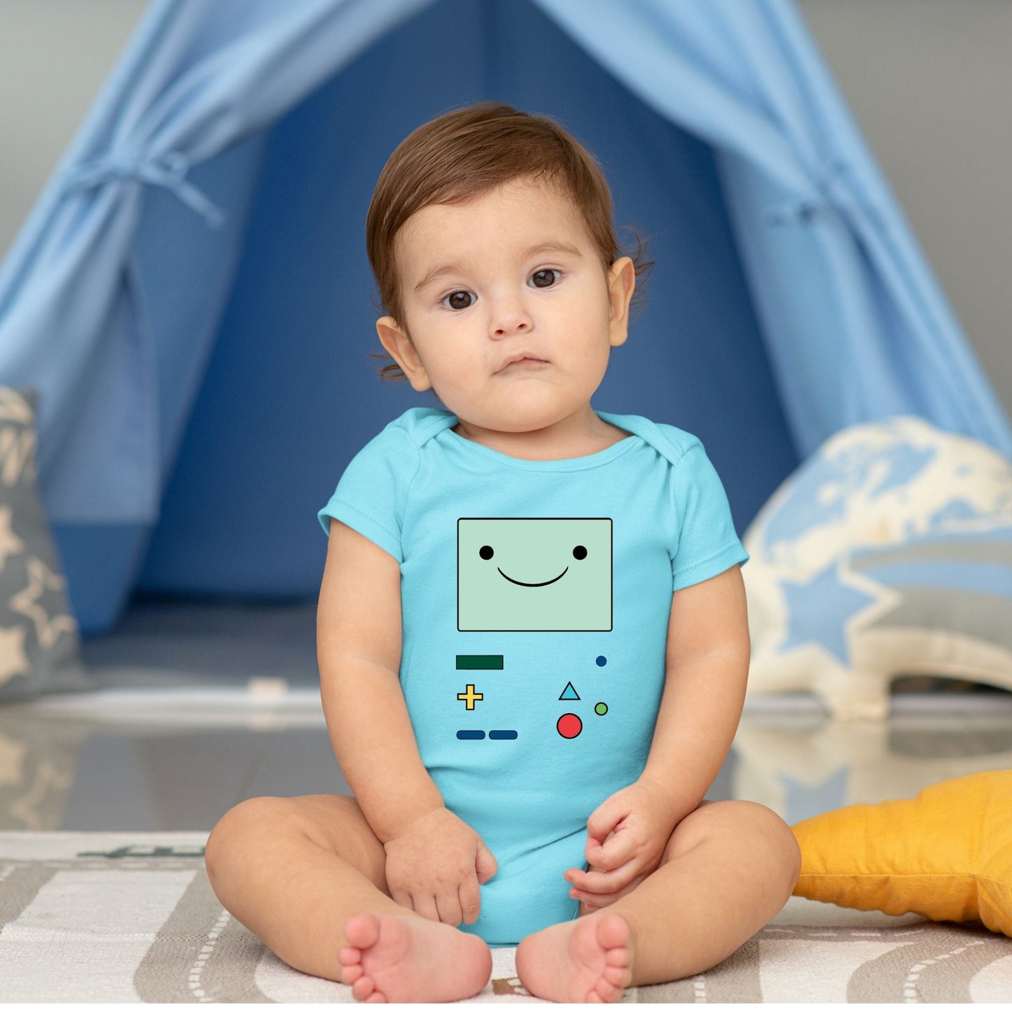 Baby Character Onesies with FREE Name Back Print  - Adventure Time Beemo