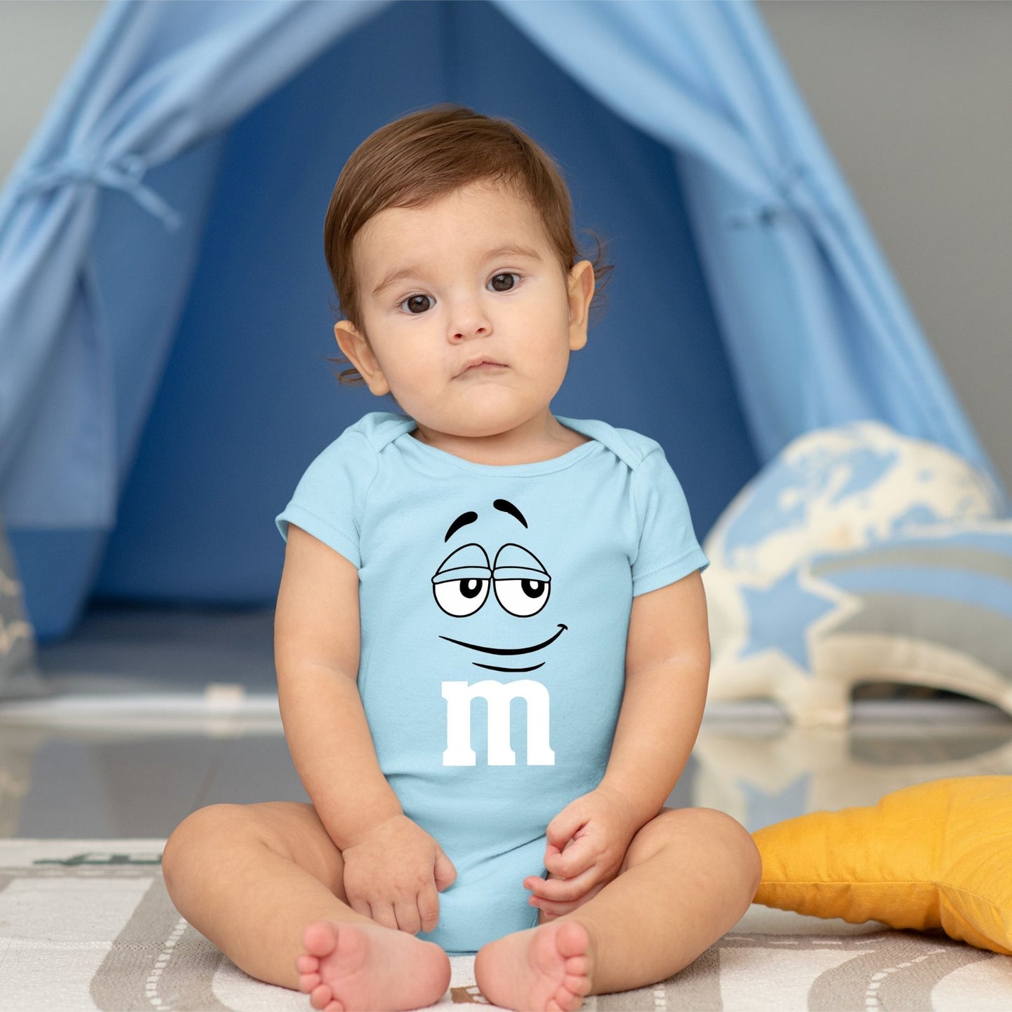 Baby Character Onesies - M&M's Light Blue