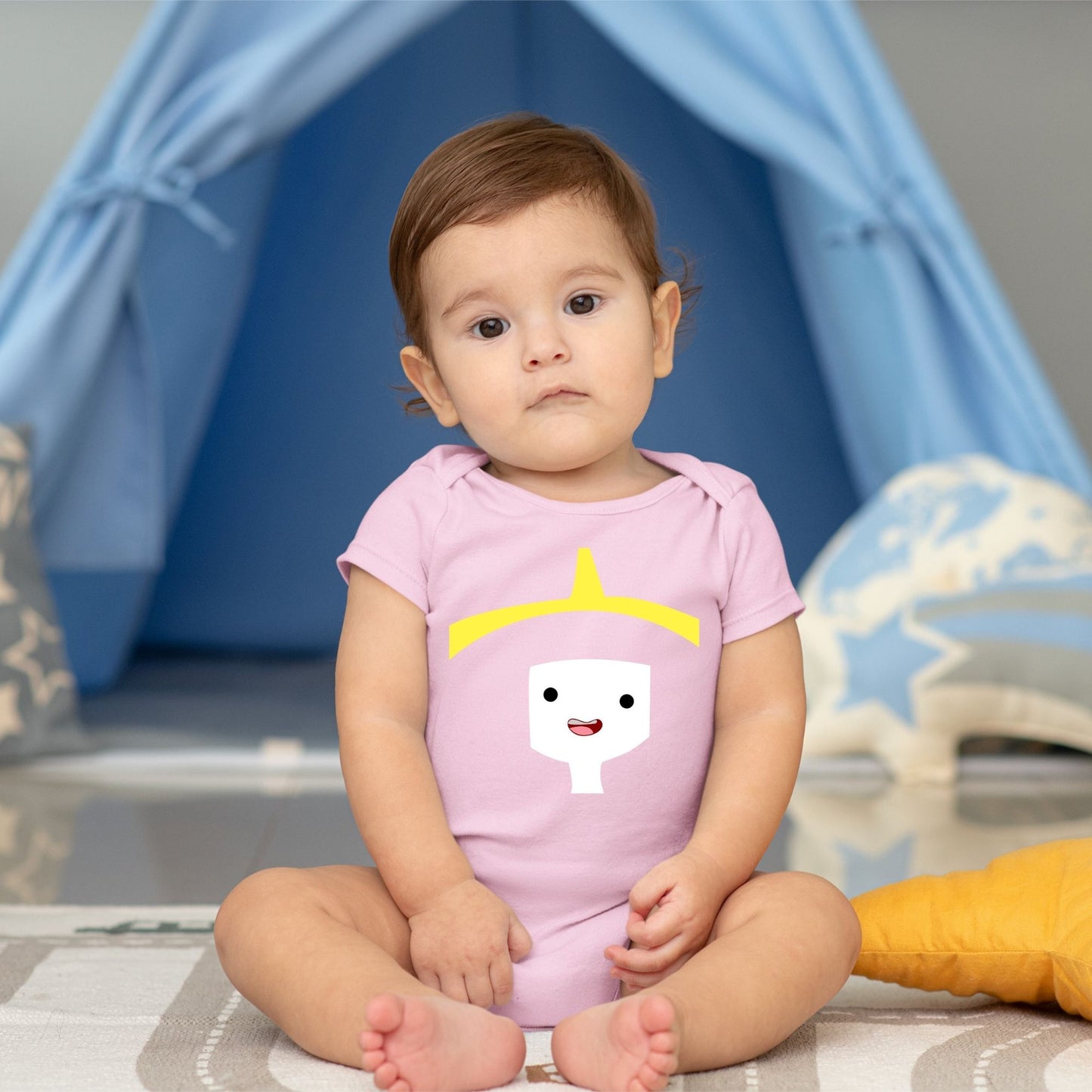 Baby Character Onesies with FREE Name Back Print - Adventure Time Princess Bubblegum