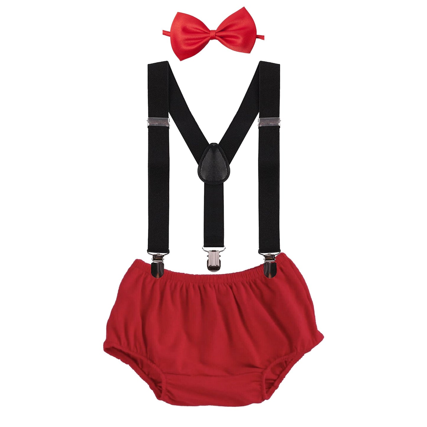 Baby Cake Smash Set - Little Man Red