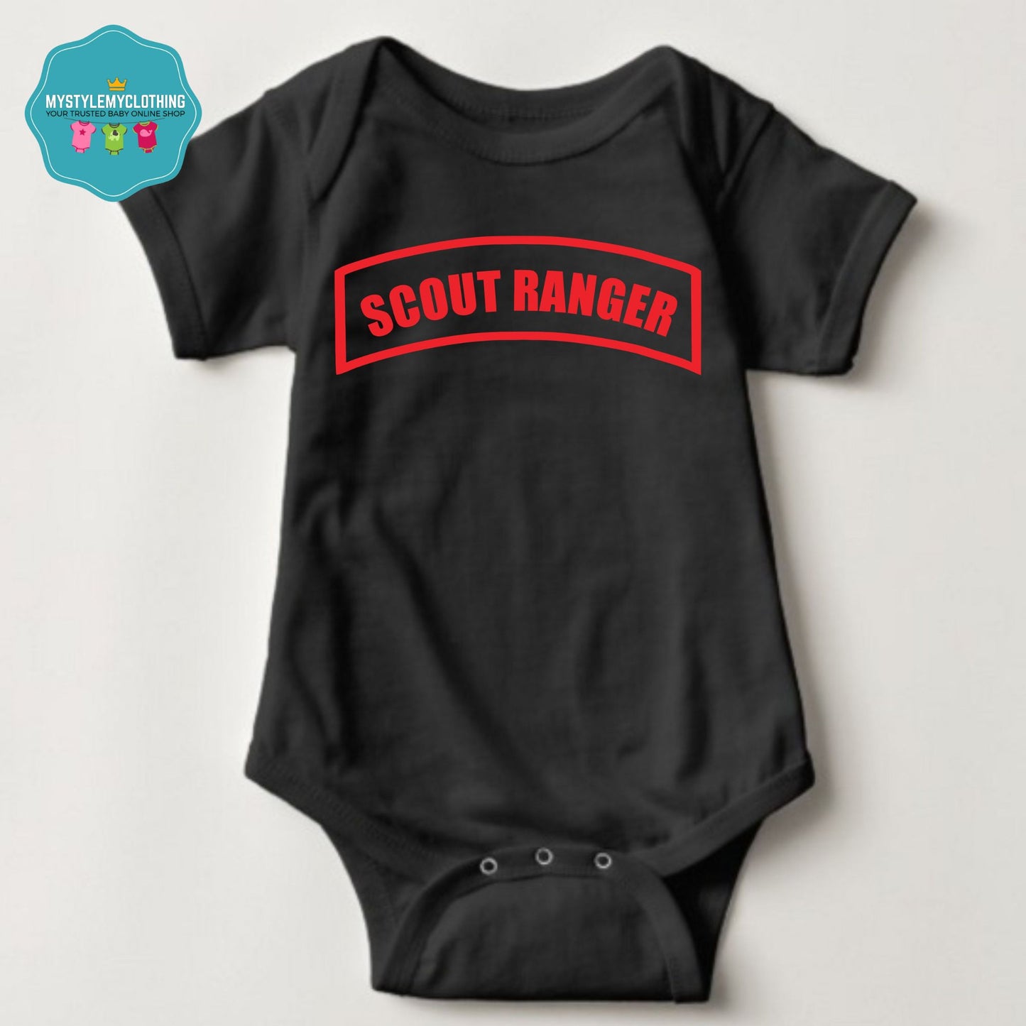 Baby Career Onesies with FREE Name Back Print -Scout-Ranger