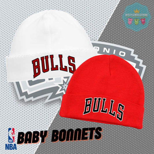 Baby Basketball Bonnets - Bulls