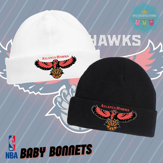 Baby Basketball Bonnets - Atlanta Hawks