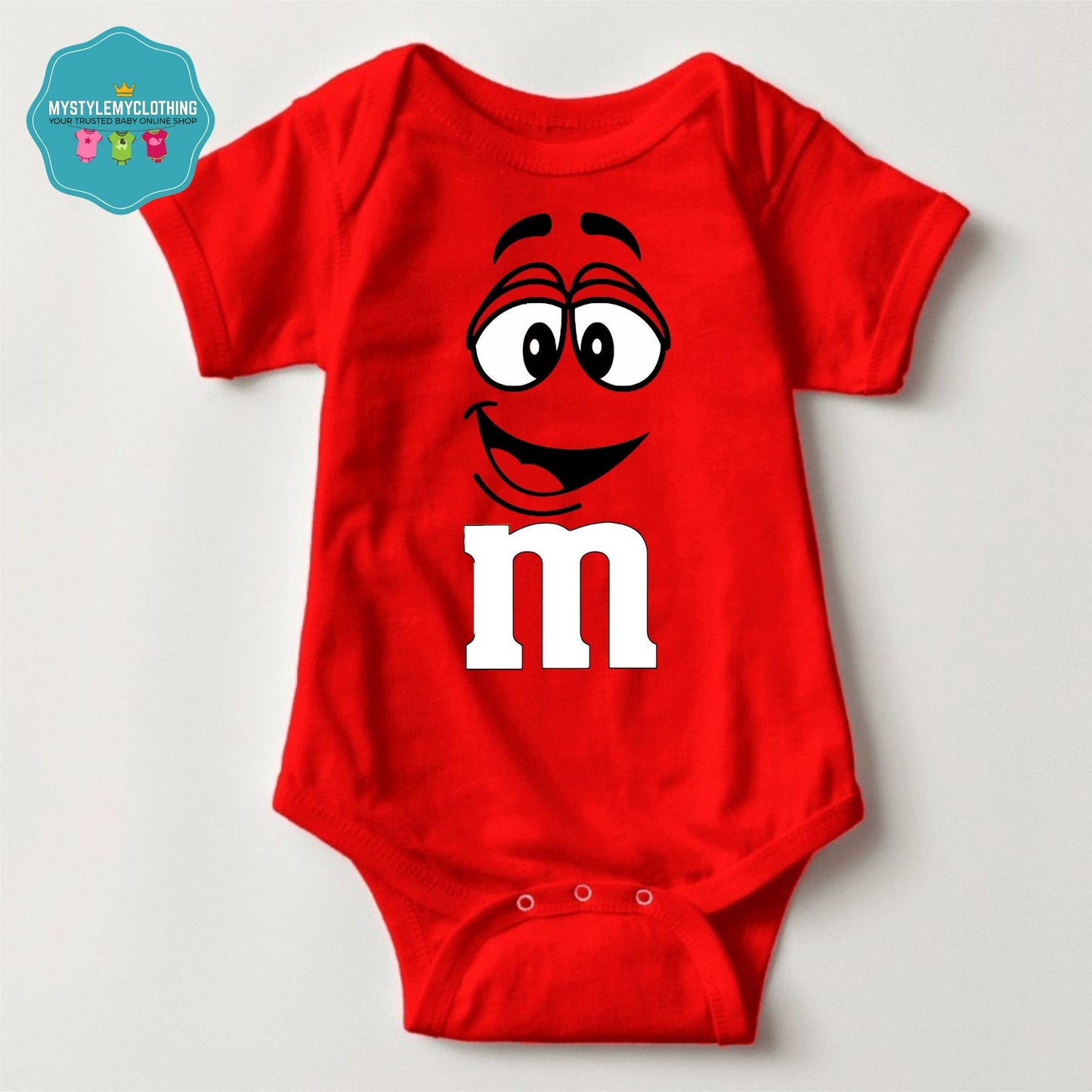 Baby Character Onesies - M&M's Red