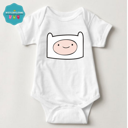 Baby Character Onesies with FREE Name Back Print - Adventure Time Finn II