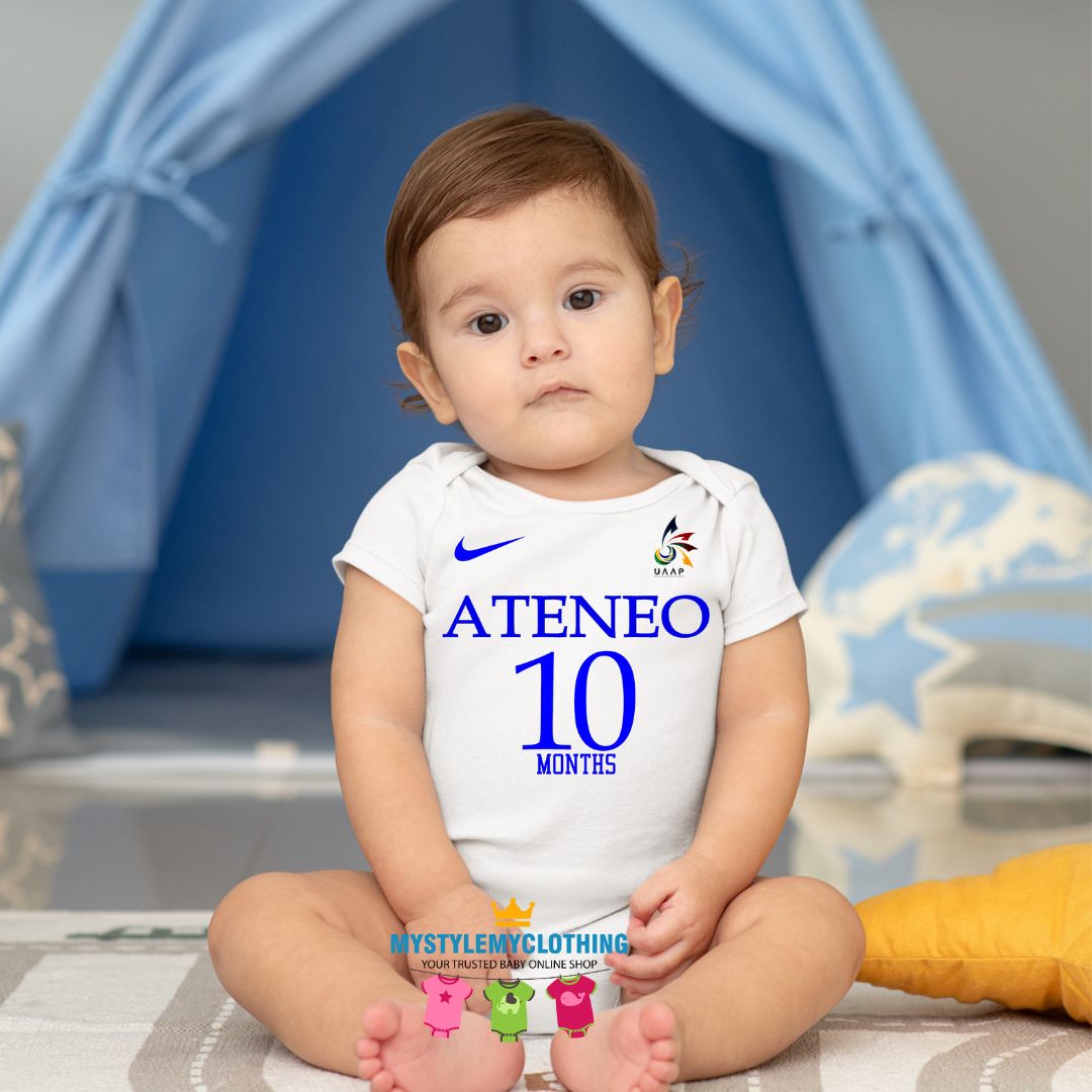 Baby Monthly Onesies - Basketball Jersey UAAP Ateneo Blue Eagles