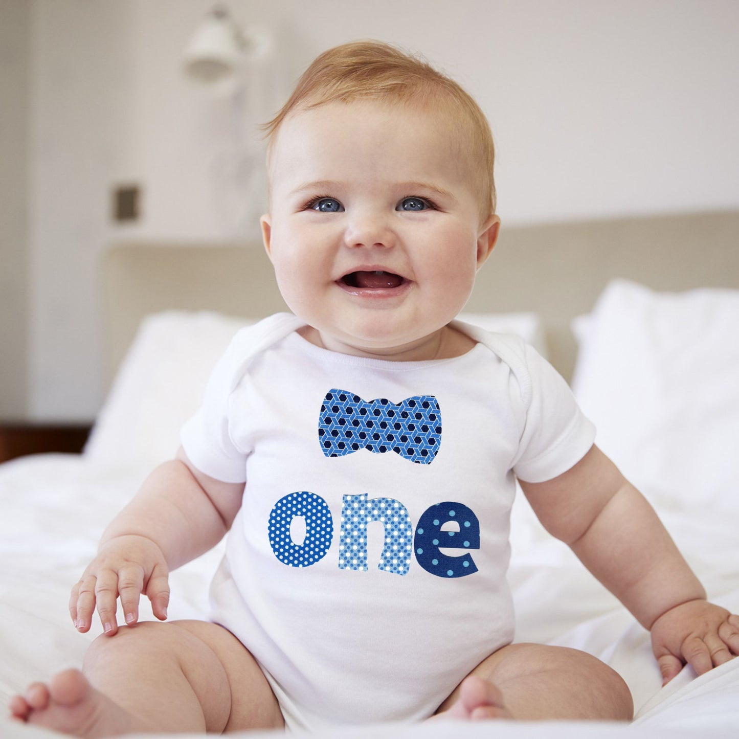 Baby 1st Birthday Onesies - 1 One (Bowtie)